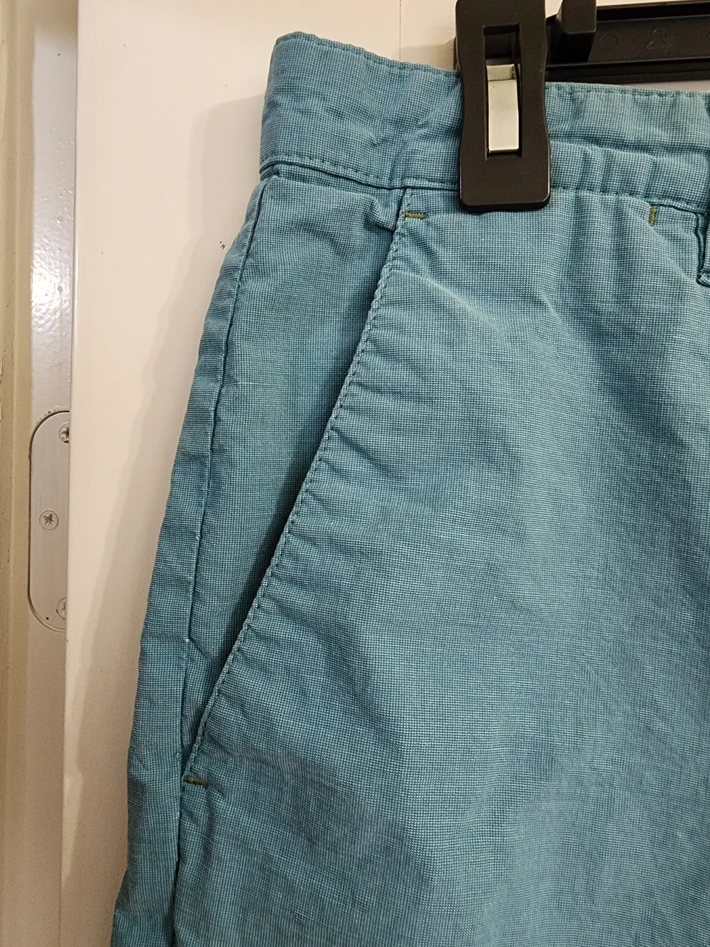 Ted Baker London Men's 36R Aqua Blue Cotton Chino Shorts